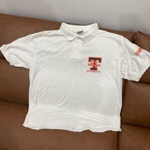 VINTAGE 1982  LADY TENNESSEE VOLS POLO size large with soft crop